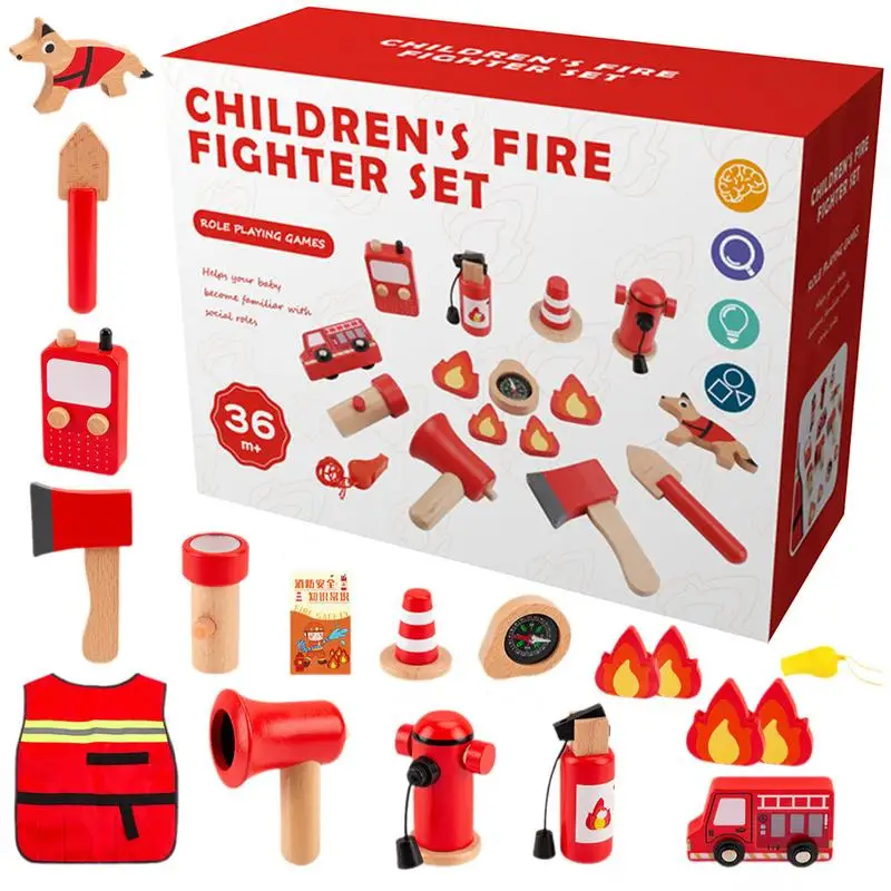 Firefighter Toys 17X Toddler Firefighter Costume Dress-Up Pretend Play Outfit With Extinguisher Intercom Vest Accessories
Firefighter Toys 17X Toddler Firefighter Costume Dress-Up Pretend Play Outfit With Extinguisher Intercom Vest Accessories