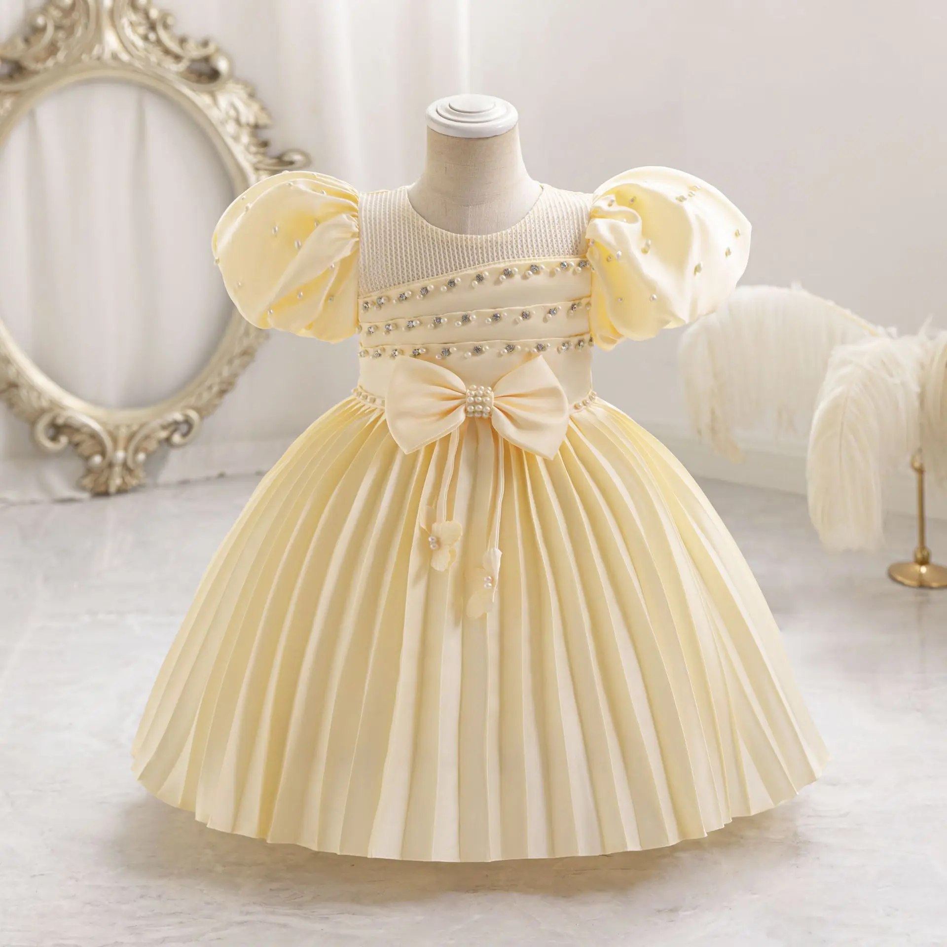 HETISO Princess Ball Gown for Girls Child Satin Beaded Party Dress Formal Bridesmaid Pageant Autumn Clothes 3-10 Years
HETISO Princess Ball Gown for Girls Child Satin Beaded Party Dress Formal Bridesmaid Pageant Autumn Clothes 3-10 Years
