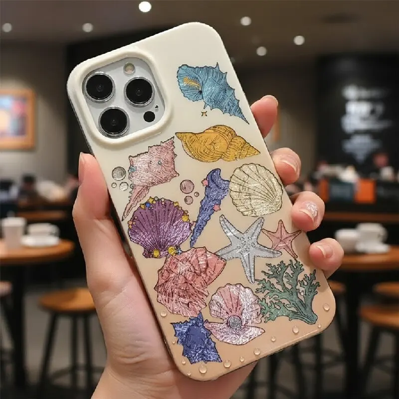 Colorful Conch Shell Pattern Phone Case For iPhone17 Pro 16 15 14 13 12 11 Pro Max Glacial Striped Transparent Anti Fall
Colorful Conch Shell Pattern Phone Case For iPhone17 Pro 16 15 14 13 12 11 Pro Max Glacial Striped Transparent Anti Fall