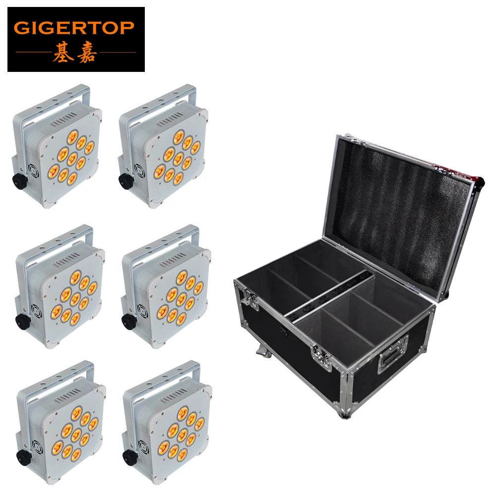 6IN1 Charging Flight Case Pack 9x18W RGBWY-UV 6 Colors Battery Wireless Led Par Lights LCD Display 4 Bottom TP-B0918B
6IN1 Charging Flight Case Pack 9x18W RGBWY-UV 6 Colors Battery Wireless Led Par Lights LCD Display 4 Bottom TP-B0918B