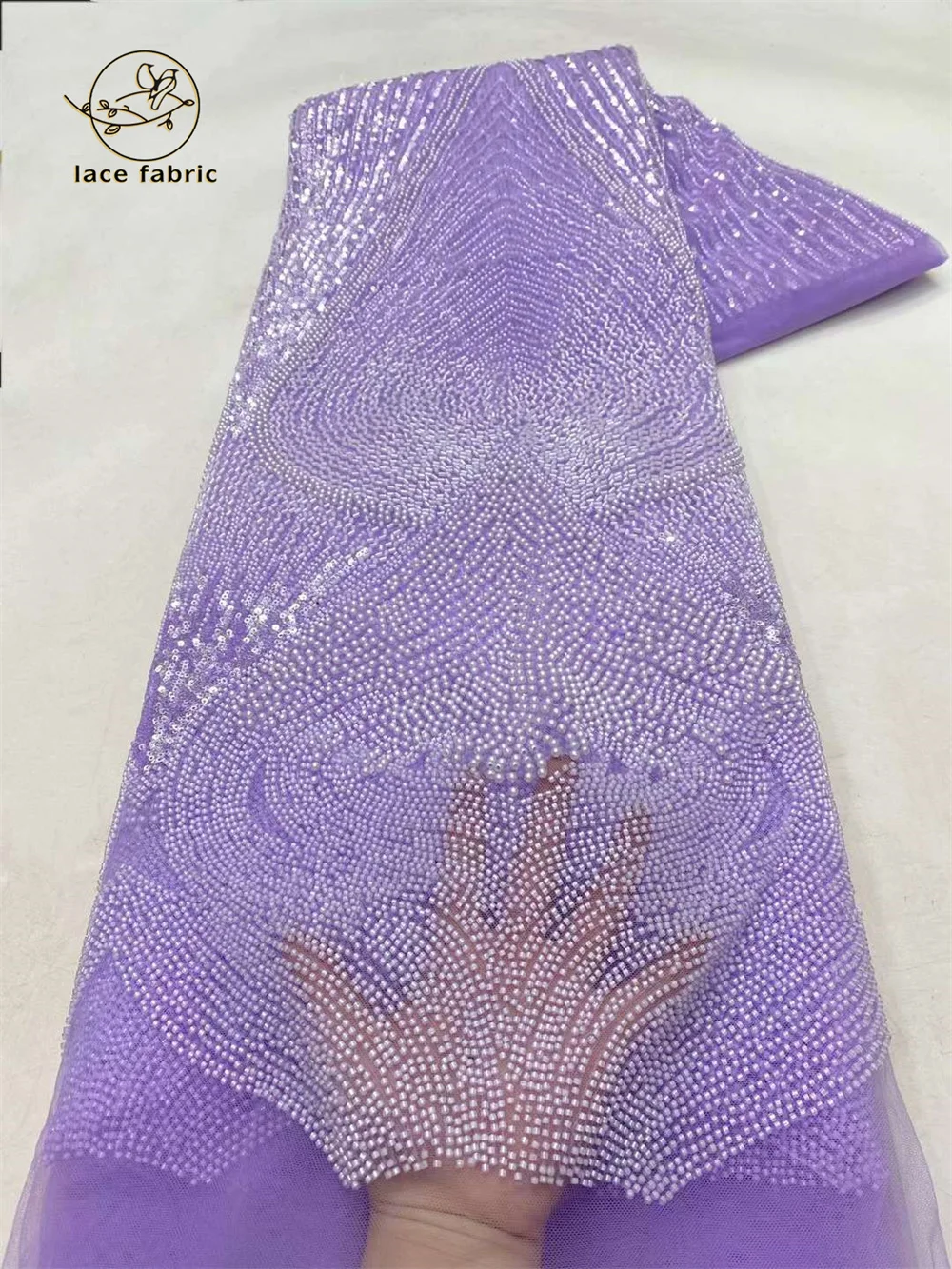 African Beaded Lace Net Fabric 5 Yards 2024 High Quality Nigerian Wedding Material Luxury Sequin Beads Fabric for Dresses Sewing
African Beaded Lace Net Fabric 5 Yards 2024 High Quality Nigerian Wedding Material Luxury Sequin Beads Fabric for Dresses Sewing