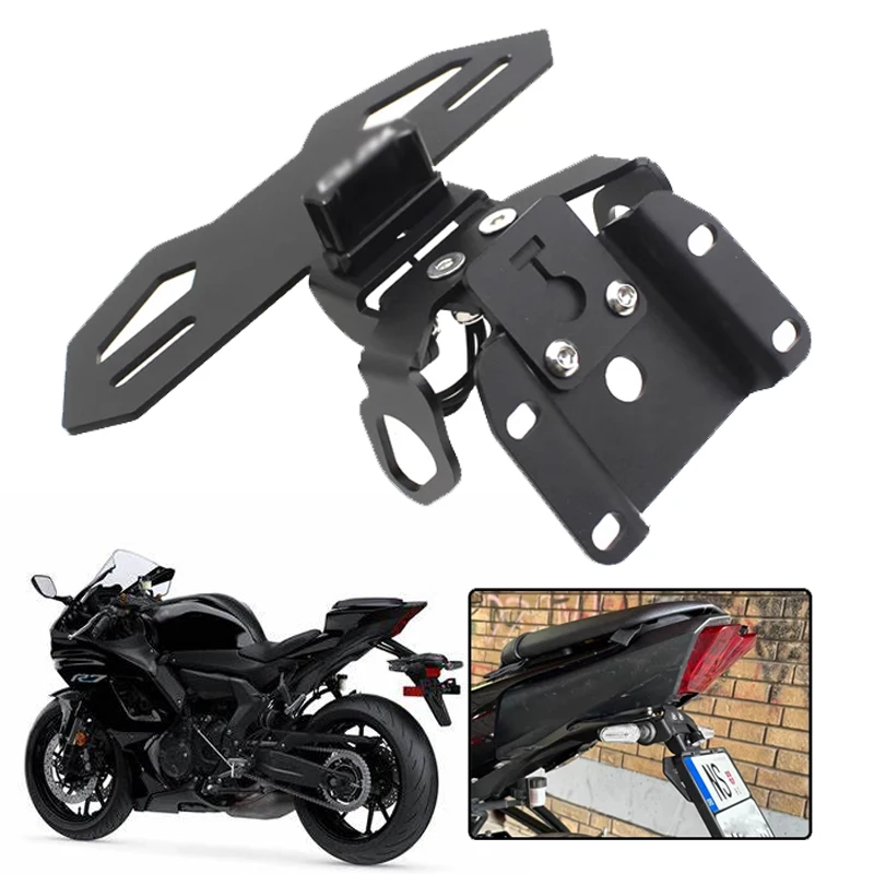 Motorcycle CNC License Plate Holder Fender Eliminator Registration Bracket Fit For YAMAHA YZFR7 MT07 FZ07 2023 2024 Accessories
Motorcycle CNC License Plate Holder Fender Eliminator Registration Bracket Fit For YAMAHA YZFR7 MT07 FZ07 2023 2024 Accessories