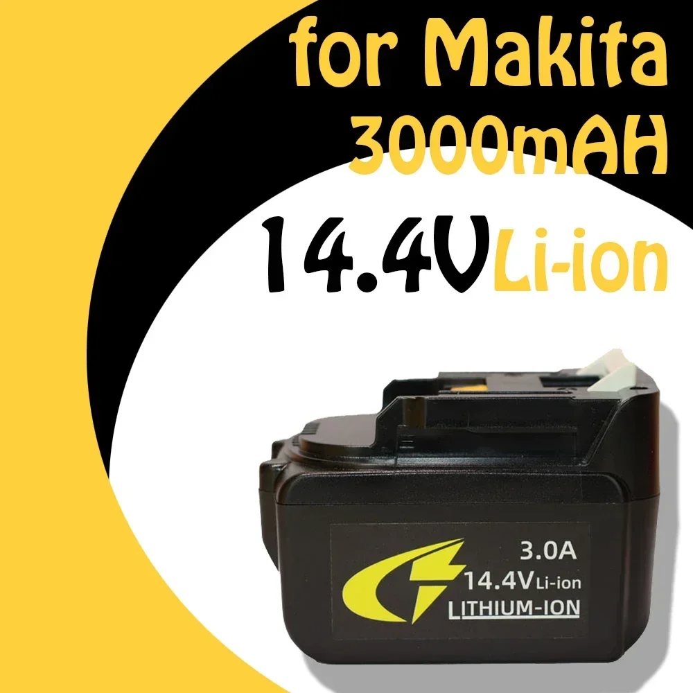 For Makita 14.4V 3000mAH Drills Battery BL1430 Rechargeable Lithium Ion LXT200 BL1415 194558-0 194559-8
For Makita 14.4V 3000mAH Drills Battery BL1430 Rechargeable Lithium Ion LXT200 BL1415 194558-0 194559-8