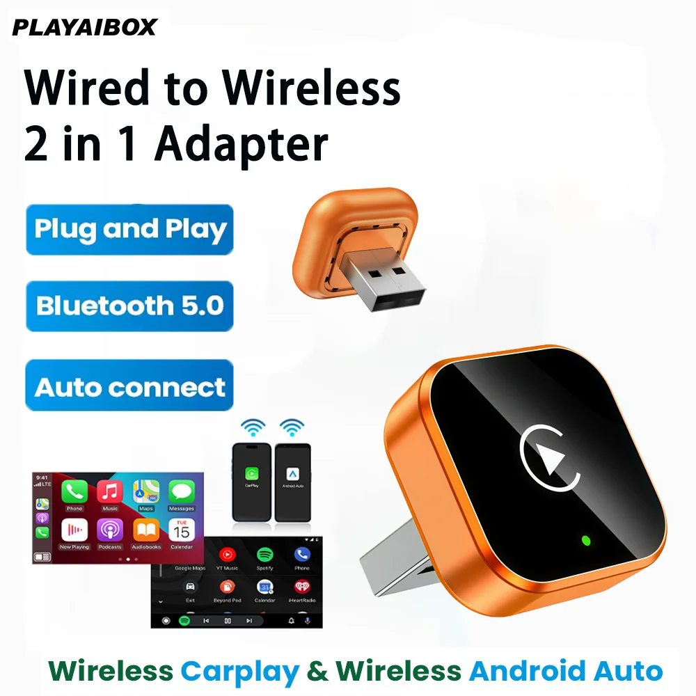 Description Car Wireless Carplay Android Auto 2in1 Box Wired to Wireless CarPlay Android Auto Smart Mini Box Plug and play
Description Car Wireless Carplay Android Auto 2in1 Box Wired to Wireless CarPlay Android Auto Smart Mini Box Plug and play