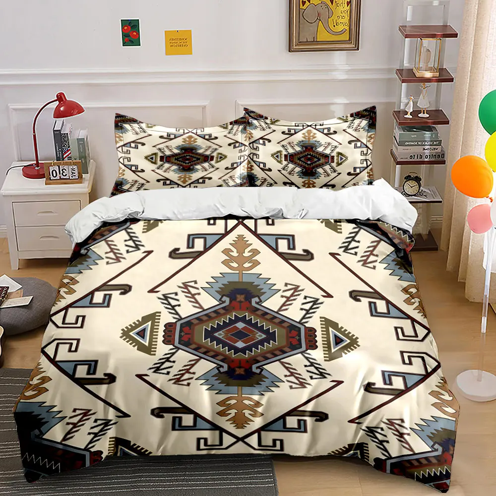 3pcs Ethnic geometric pattern design Duvet Cover Set with 3D Printing Design Soft Polyester Bedding Set All-Season Comfort
3pcs Ethnic geometric pattern design Duvet Cover Set with 3D Printing Design Soft Polyester Bedding Set All-Season Comfort