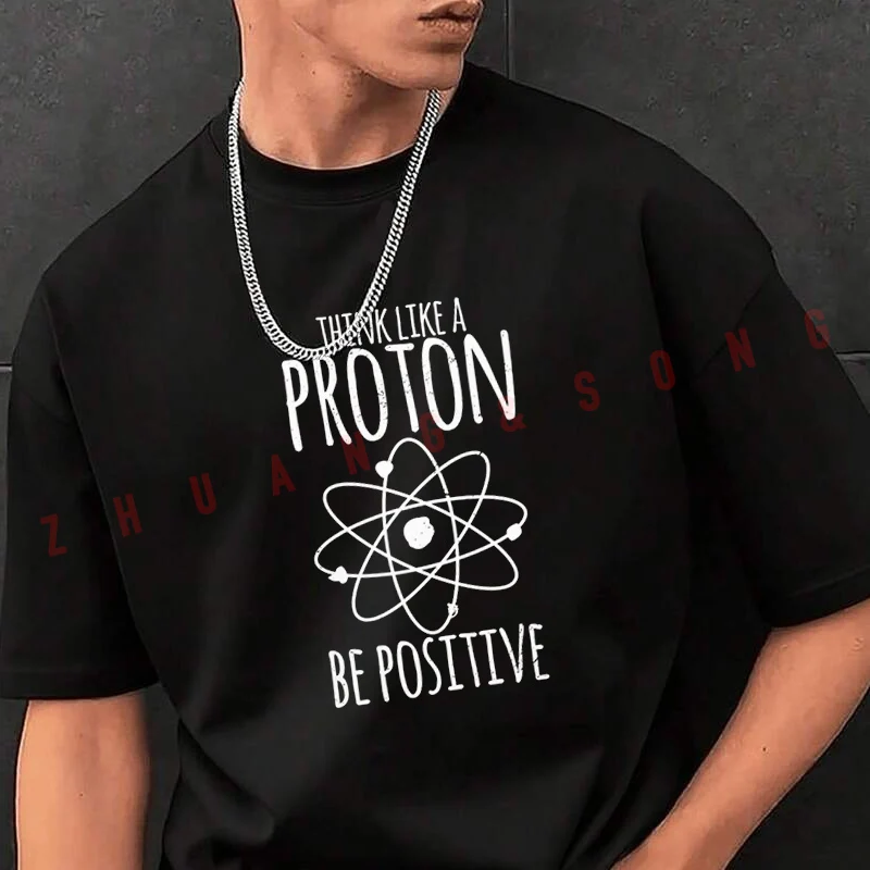 Think Like A Proton Be Tshirt Men Black New Hip Hop O-neck Tee Shirt Crew Neck Tops Casual T-shirt
Think Like A Proton Be Tshirt Men Black New Hip Hop O-neck Tee Shirt Crew Neck Tops Casual T-shirt