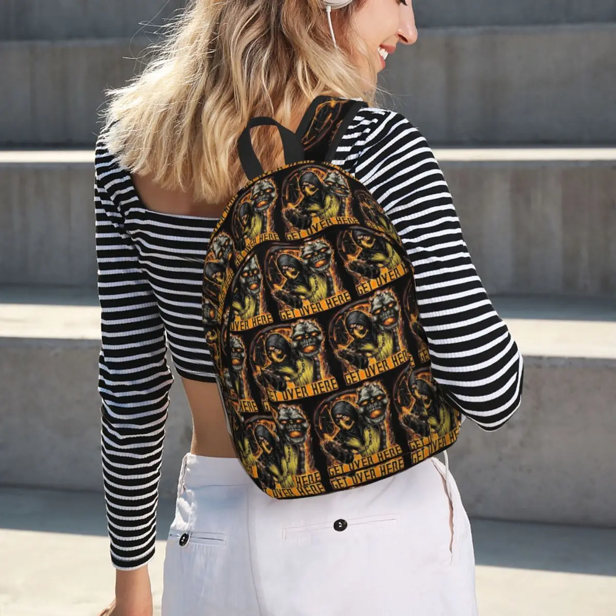 Mortal Kombat Scorpion Get Over Here Student Backpack School Bag Hiking Travel Daypack Boys Girls Fashion Bookbag Shoulder Bags
Mortal Kombat Scorpion Get Over Here Student Backpack School Bag Hiking Travel Daypack Boys Girls Fashion Bookbag Shoulder Bags