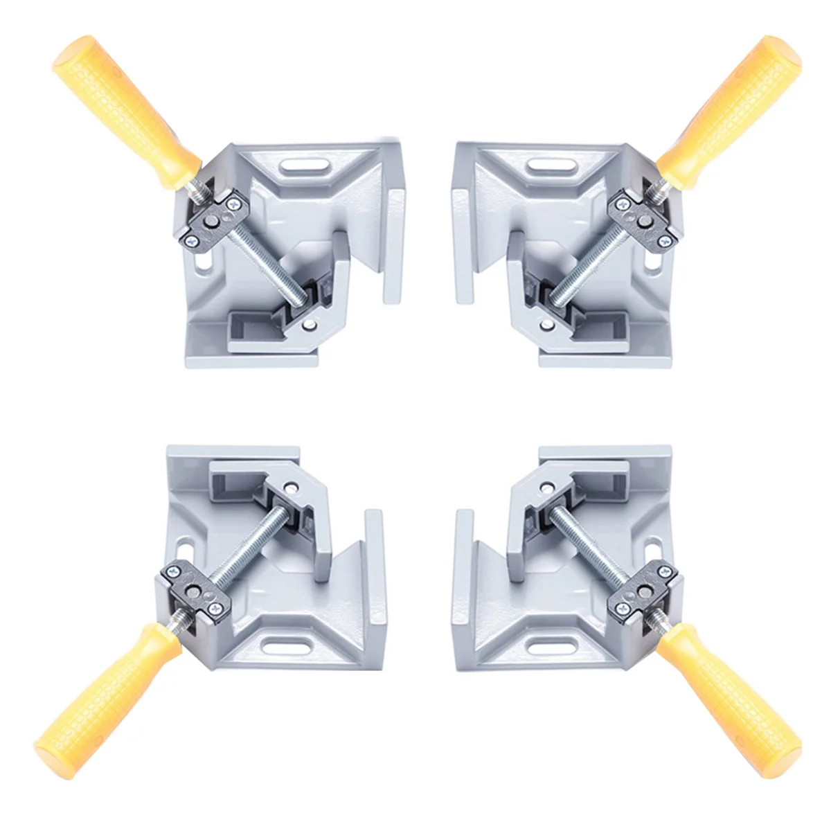 ABCD Right Angle Clamp, 4-Pack Single Handle 90° Aluminum Alloy Corner Clamp , Right Angle Clip Clamp Tool Woodworking
ABCD Right Angle Clamp, 4-Pack Single Handle 90° Aluminum Alloy Corner Clamp , Right Angle Clip Clamp Tool Woodworking