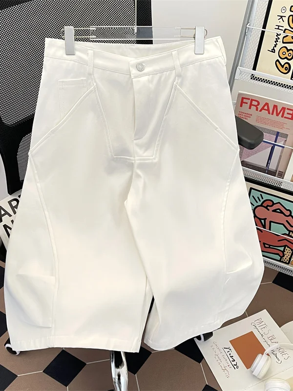 Летние мужские прямые повседневные брюки-кюлоты в винтажном стиле с пуговицами на талии, свободного кроя, с эффектом потертости, средней посадки
Летние мужские прямые повседневные брюки-кюлоты в винтажном стиле с пуговицами на талии, свободного кроя, с эффектом потертости, средней посадки