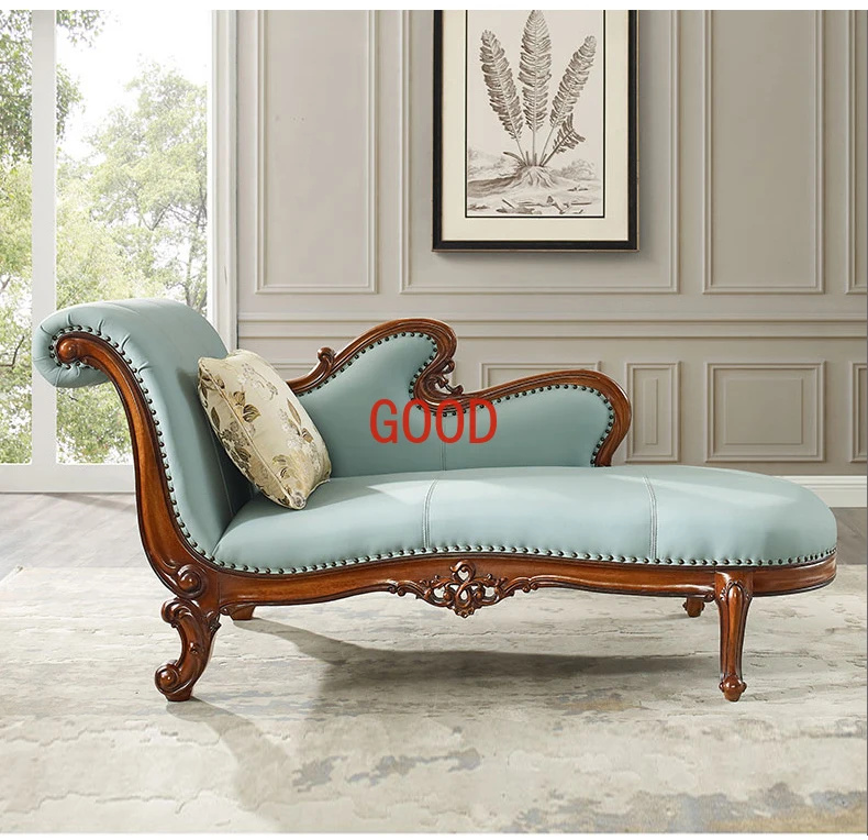 American Genuine Leather Chaise Longue European-Style Sofa Recliner Beauty Bed Chaise Bed Solid Wood Chaise Small Sofa
American Genuine Leather Chaise Longue European-Style Sofa Recliner Beauty Bed Chaise Bed Solid Wood Chaise Small Sofa