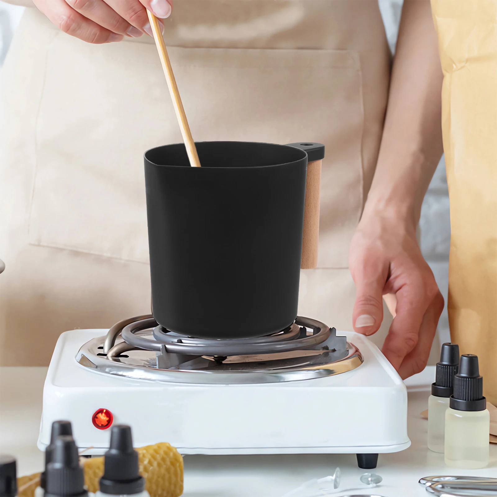 Aluminum Wax Melting Cup Large Capacity For Diy Making Durable Metal Pouring Pitcher Handle Melting Tool
Aluminum Wax Melting Cup Large Capacity For Diy Making Durable Metal Pouring Pitcher Handle Melting Tool