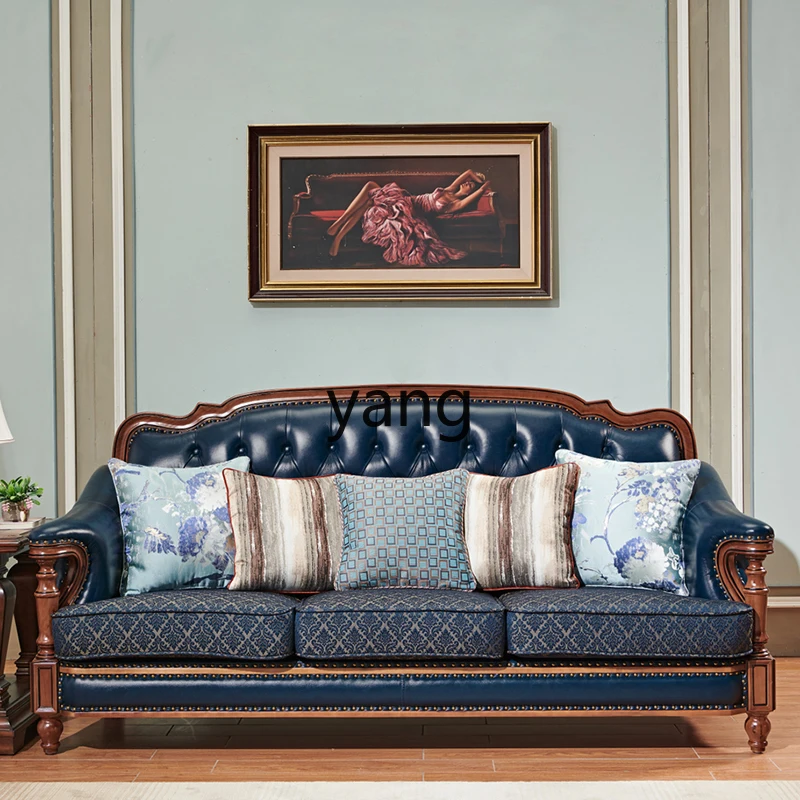 yjq American retro solid wood leather sofa simple country style home living room office furniture 
yjq American retro solid wood leather sofa simple country style home living room office furniture