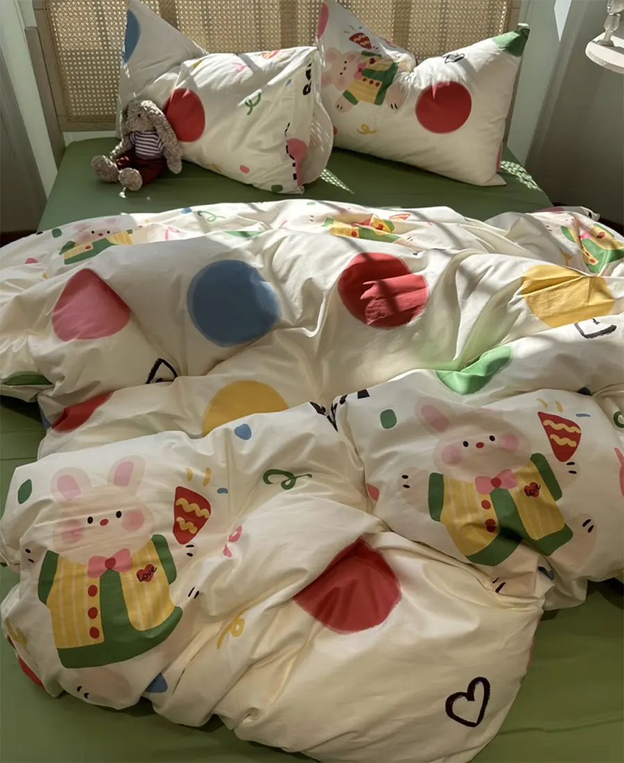Fashion cute cartoon rabbit bedding set kid teen,twin full queen colorful cotton home textile bed sheet pillow case quilt cover
Fashion cute cartoon rabbit bedding set kid teen,twin full queen colorful cotton home textile bed sheet pillow case quilt cover