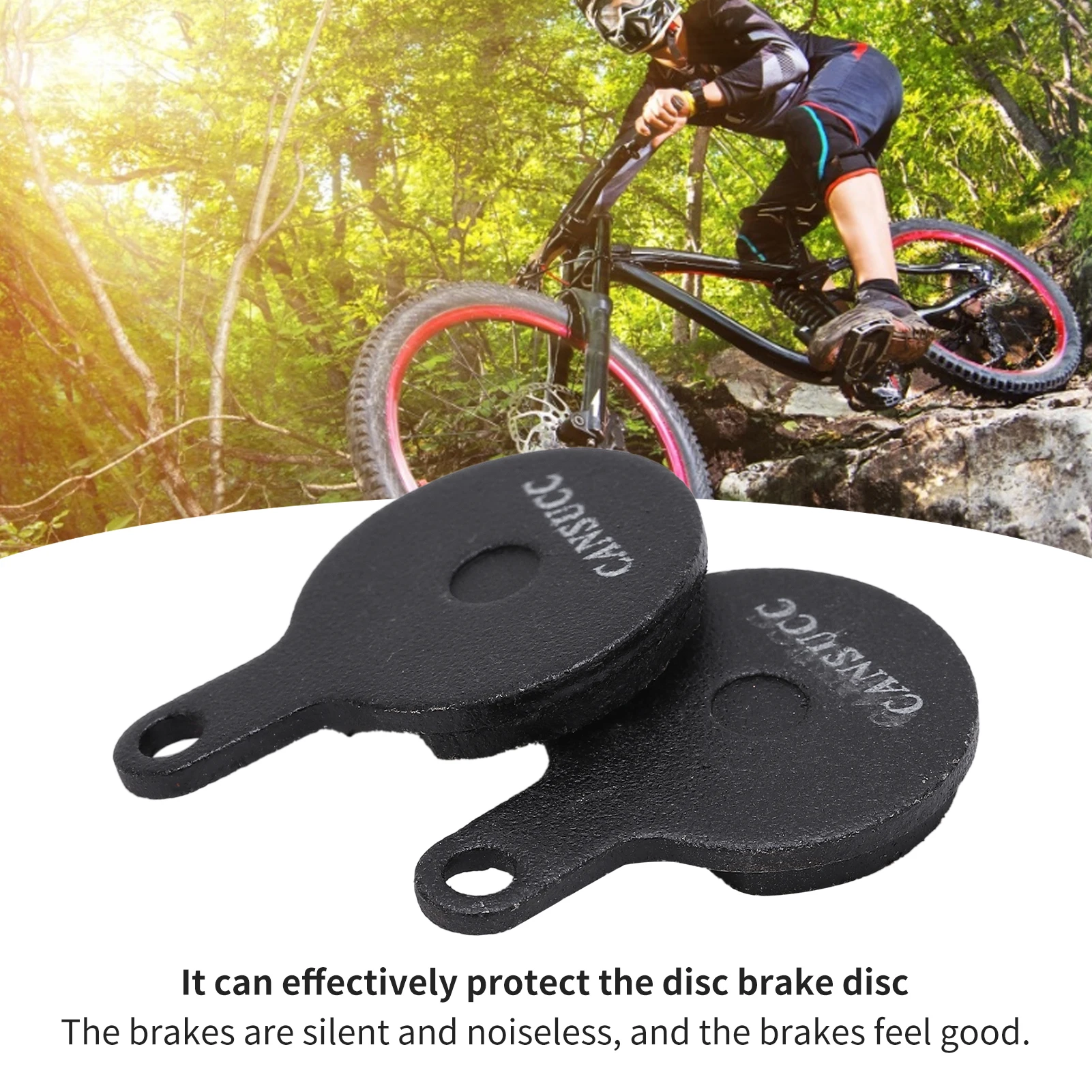 CANSUCC 2PCS Bicycle Disc Brake Pads Resin and Semi Metallic Round Mountain Bike Brake Pads Great Accessories Easy Using for IOX
CANSUCC 2PCS Bicycle Disc Brake Pads Resin and Semi Metallic Round Mountain Bike Brake Pads Great Accessories Easy Using for IOX