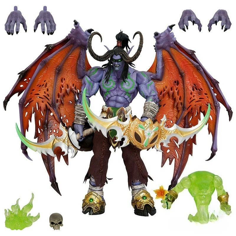 In Stock 25cm World of Warcraft 2nd Generation Demon Hunter Illidan Anime Action Figure Ornament Collection Model Toys Gift
In Stock 25cm World of Warcraft 2nd Generation Demon Hunter Illidan Anime Action Figure Ornament Collection Model Toys Gift