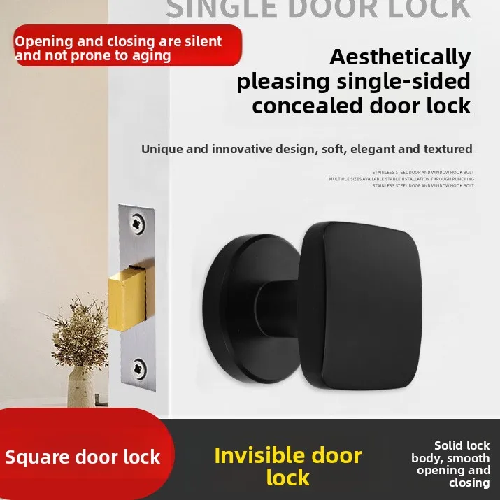 Invisible Single-sided Lock Concealed Concealed Wooden Door Round Alloy Door Lock Handle with Small Key
Invisible Single-sided Lock Concealed Concealed Wooden Door Round Alloy Door Lock Handle with Small Key