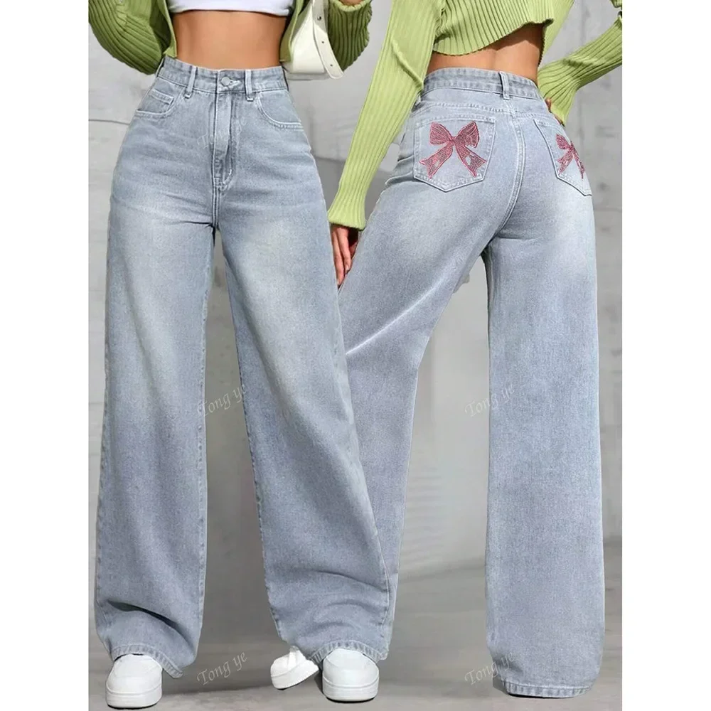 Jeans Wide Leg Pants Women 2025 Vintage Denims Straight Trousers Embroidery Pockets High Waist Washed Floor Length Streetwear
Jeans Wide Leg Pants Women 2025 Vintage Denims Straight Trousers Embroidery Pockets High Waist Washed Floor Length Streetwear