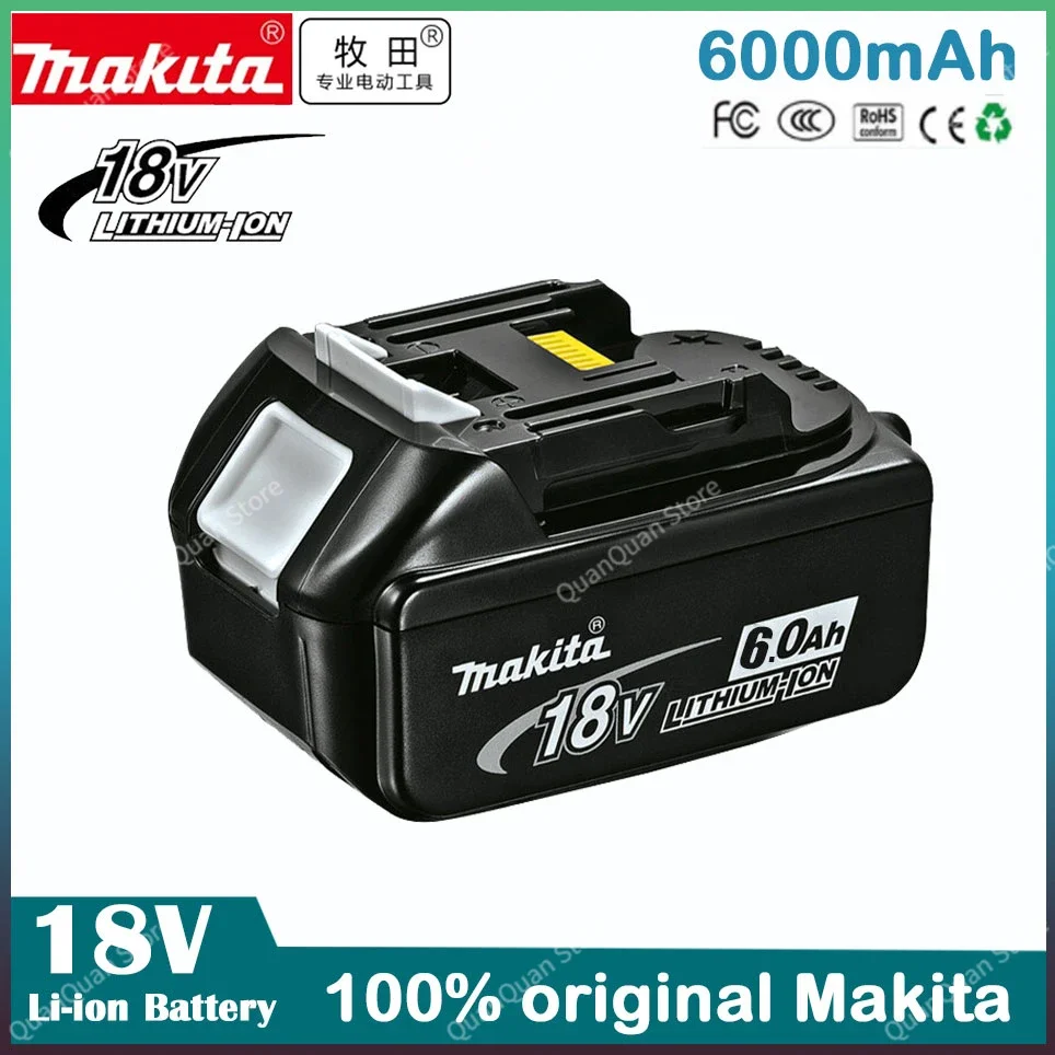 Оригинальная литий-ионная перезаряжаемая батарея Makita 18 в 6000 мАч 18 в Ач, сменная батарея BL1860 BL1830 BL1850 BL1860B
Оригинальная литий-ионная перезаряжаемая батарея Makita 18 в 6000 мАч 18 в Ач, сменная батарея BL1860 BL1830 BL1850 BL1860B