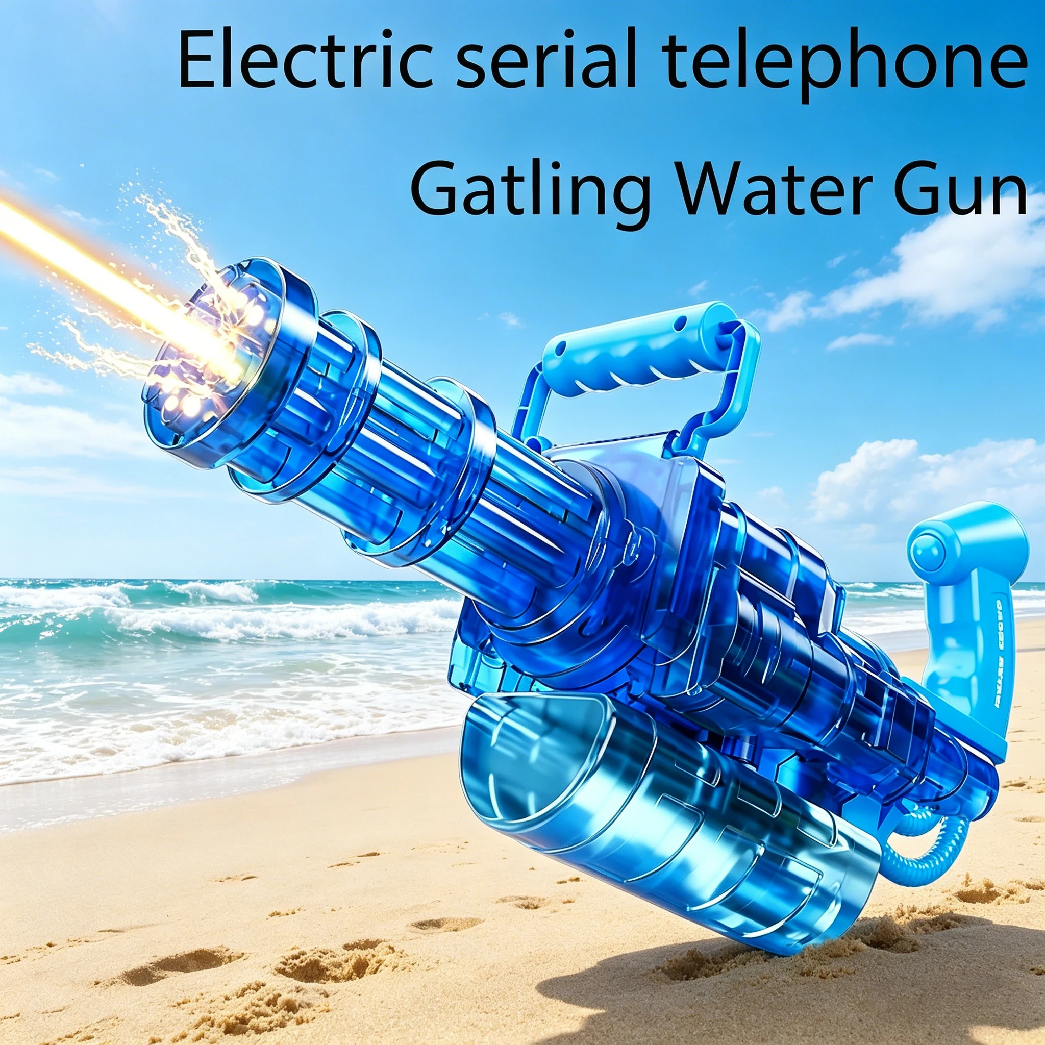 Electric Gatling LED Light Water Gun High-speed Continuous Burst Rotating Shooting Toy Summer Outdoor Beach Pool Party Gift
Electric Gatling LED Light Water Gun High-speed Continuous Burst Rotating Shooting Toy Summer Outdoor Beach Pool Party Gift