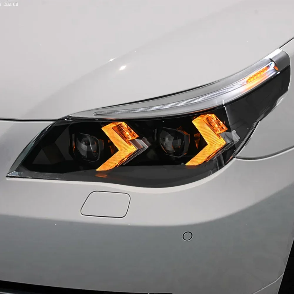 Автомобильные светодиодные фары в сборе для BMW 5 серии E60 2003-2010, обновление, высокое качество, стиль 2025, аксессуары для линз проектора DRL
Автомобильные светодиодные фары в сборе для BMW 5 серии E60 2003-2010, обновление, высокое качество, стиль 2025, аксессуары для линз проектора DRL