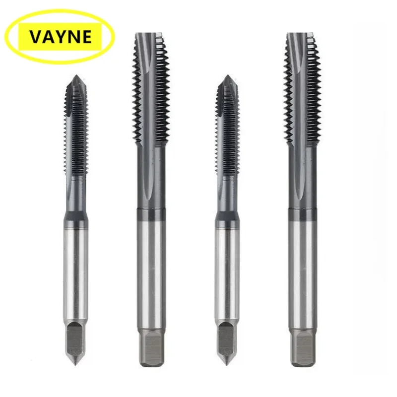 VAYNE HSSE American Spiral Pointed Tap with TICN UNC UNF 2-56 6-32 10-24 8-32 1/4 1/2 5/8 9/16 7/16Machine Screw Fine Thread Tap
VAYNE HSSE American Spiral Pointed Tap with TICN UNC UNF 2-56 6-32 10-24 8-32 1/4 1/2 5/8 9/16 7/16Machine Screw Fine Thread Tap