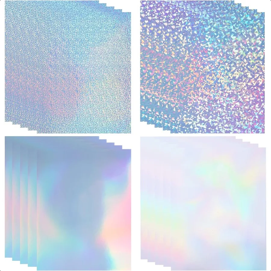 20 Sheets Holographic Sticker Paper for Inkjet and Laser Printer 8.5x11 inch Printable Vinyl Holographic Sticker Paper SelfAdhe 
20 Sheets Holographic Sticker Paper for Inkjet and Laser Printer 8.5x11 inch Printable Vinyl Holographic Sticker Paper SelfAdhe