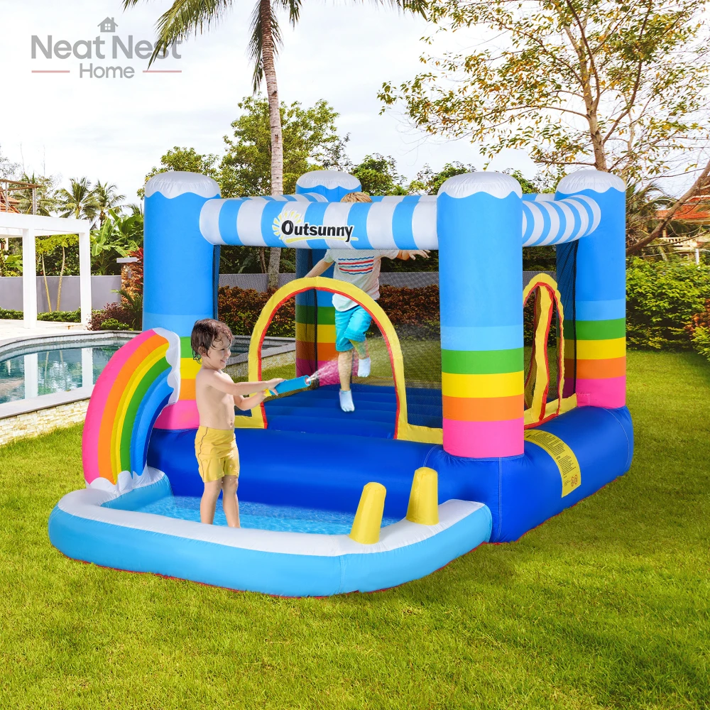 Outsunny Inflatable Bounce House for Kids2-in-1Jumping Castle for Indoor Outdoor Party with Trampoline,nflatable castle for kids
Outsunny Inflatable Bounce House for Kids2-in-1Jumping Castle for Indoor Outdoor Party with Trampoline,nflatable castle for kids