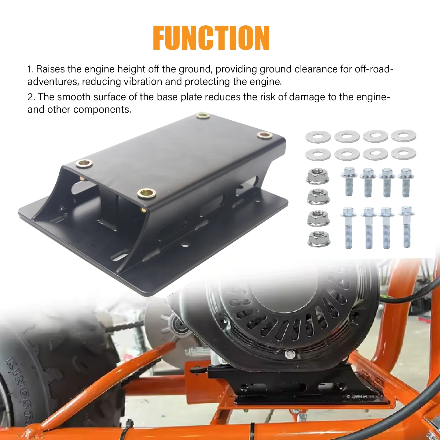 Torque Converter Motor Engine Riser Plate Hardware Kit for Predator 196cc 212cc 6.5hp Coleman CT200U GX160 GX200 Wire EDM
Torque Converter Motor Engine Riser Plate Hardware Kit for Predator 196cc 212cc 6.5hp Coleman CT200U GX160 GX200 Wire EDM