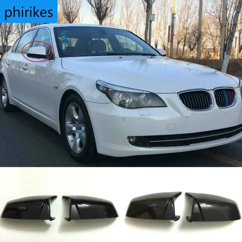 2pcs Carbon Fiber Replacement Car Ox Horn Side Rear View Mirror Cap Shell Cover Trim For BMW E60 E61 5 Series 2006-2013
2pcs Carbon Fiber Replacement Car Ox Horn Side Rear View Mirror Cap Shell Cover Trim For BMW E60 E61 5 Series 2006-2013