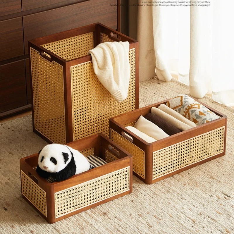 Stylish Rattan Laundry Basket with Wheel Multi-Purpose Storage Basket for Toys Breathable Bedroom Organizer Woven Laundry Hamper
Stylish Rattan Laundry Basket with Wheel Multi-Purpose Storage Basket for Toys Breathable Bedroom Organizer Woven Laundry Hamper