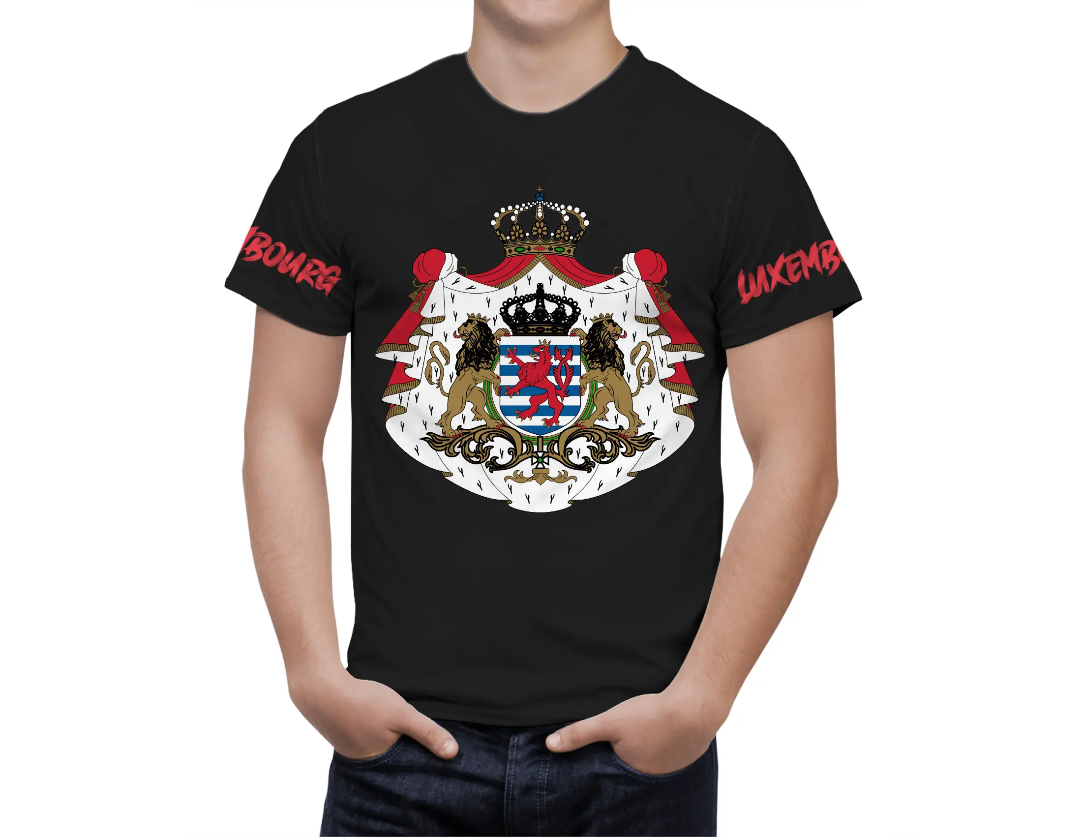 Vintage Luxembourg Flag T Shirt Streetwear Patriotic Short Sleeve Personality Tee Shirt Coat Of Arms 3d Printed T-shirt
Vintage Luxembourg Flag T Shirt Streetwear Patriotic Short Sleeve Personality Tee Shirt Coat Of Arms 3d Printed T-shirt