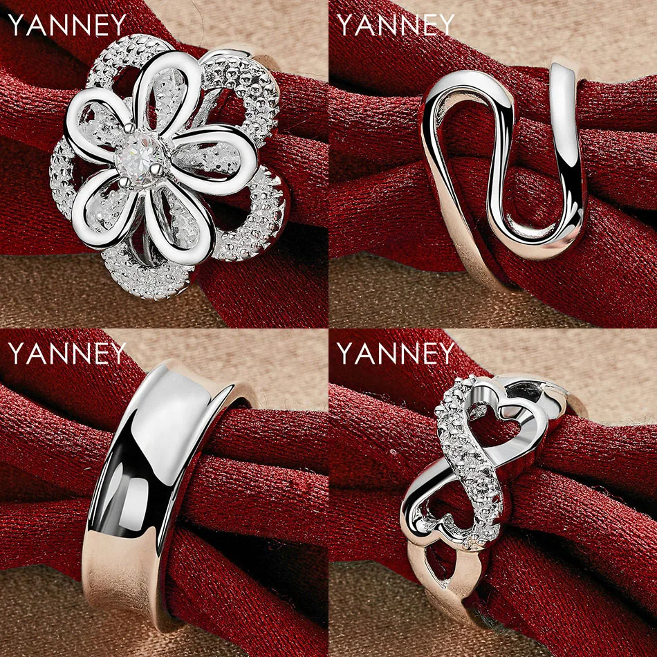 Simple 925 Sterling Silver 7/8/9/10 Delicate Flower Double Heart Ring Women Gift Accessory Jewelry Wedding Party
Simple 925 Sterling Silver 7/8/9/10 Delicate Flower Double Heart Ring Women Gift Accessory Jewelry Wedding Party