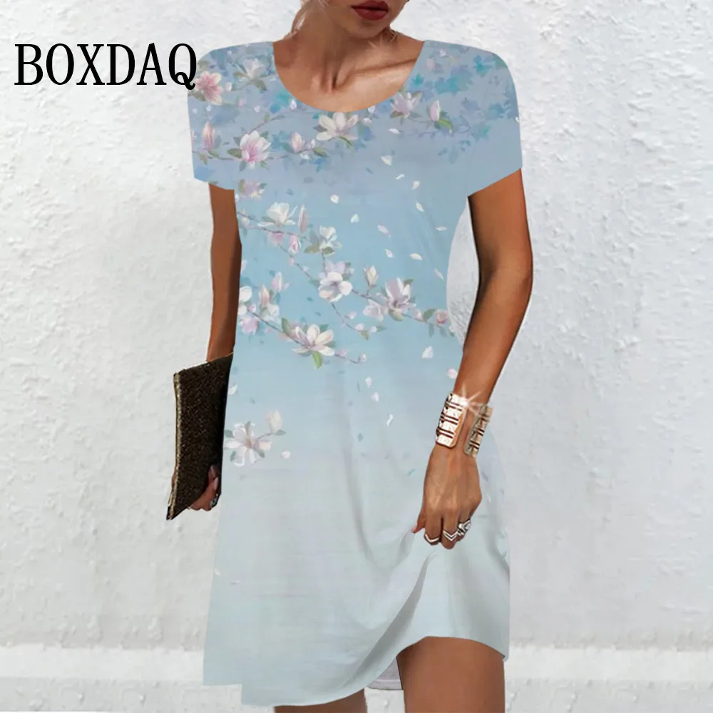 New Fashion 2024 Summer Dresses Sundress Short Sleeve Flower Print O-Neck Vintage Plus Size Lady Casual Retro Floral Women Dress
New Fashion 2024 Summer Dresses Sundress Short Sleeve Flower Print O-Neck Vintage Plus Size Lady Casual Retro Floral Women Dress