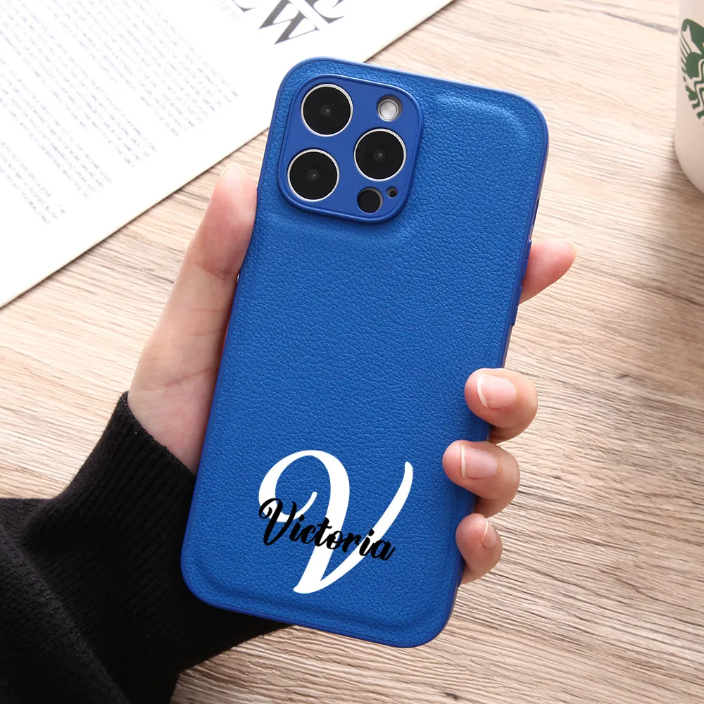 Personalised Customised Initial Name Leather PU Soft Phone Case for iPhone 14 Plus 13 12 11 Pro X XS Max XR Luxury Design Cover
Personalised Customised Initial Name Leather PU Soft Phone Case for iPhone 14 Plus 13 12 11 Pro X XS Max XR Luxury Design Cover
