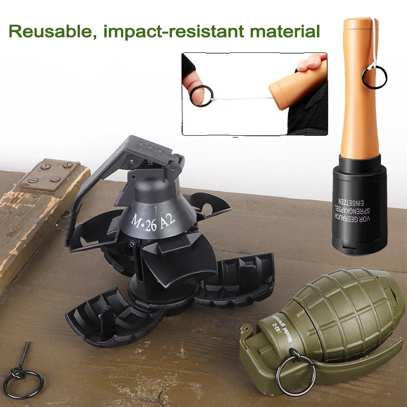 K6-Nylon Impact Resistant Reusable Grenade Model Multi Styles Outdoor Shooting Game Toy Prop
K6-Nylon Impact Resistant Reusable Grenade Model Multi Styles Outdoor Shooting Game Toy Prop