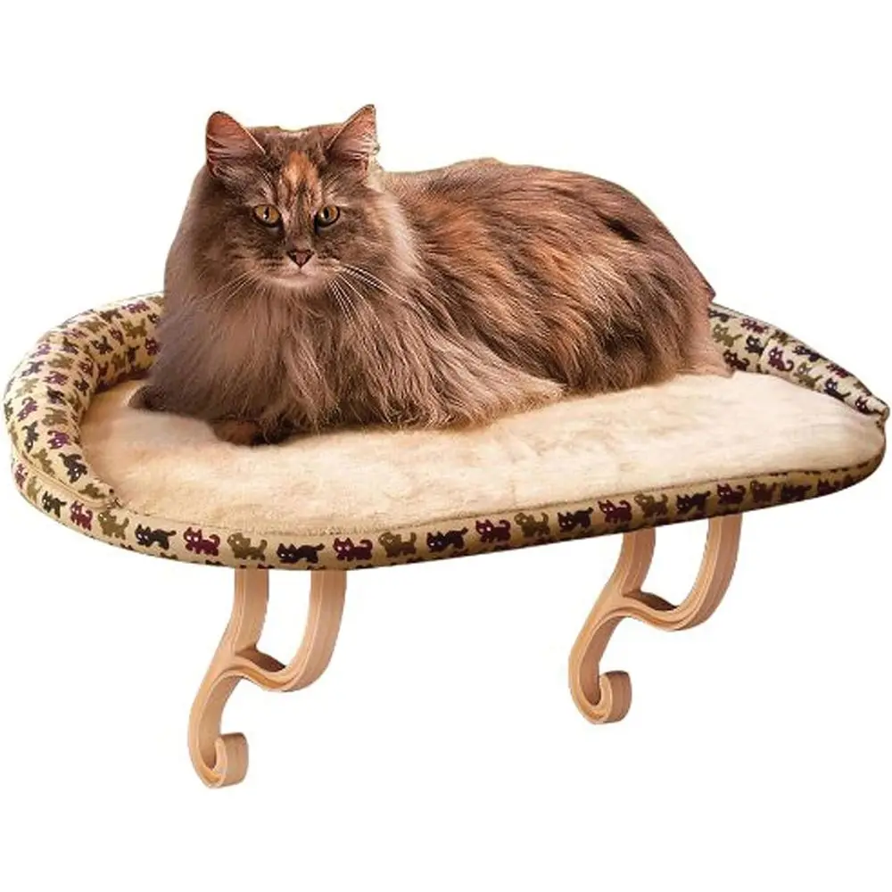 Orthopedic Window Hammock Bed for Large Cats, Holds 40 lbs, Washable Cover, Indoor Windowsill Furniture Seat - Tan, 14x24in
Orthopedic Window Hammock Bed for Large Cats, Holds 40 lbs, Washable Cover, Indoor Windowsill Furniture Seat - Tan, 14x24in