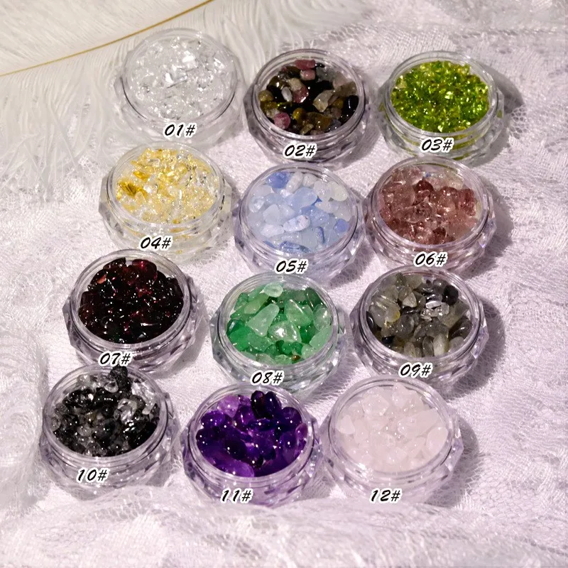 12Box Nail Irregular Diy Nail Decor Japanese-style Manicure Jewelry Natural Strawberry Gemstone Crystal Mixed Stone Accessory
12Box Nail Irregular Diy Nail Decor Japanese-style Manicure Jewelry Natural Strawberry Gemstone Crystal Mixed Stone Accessory