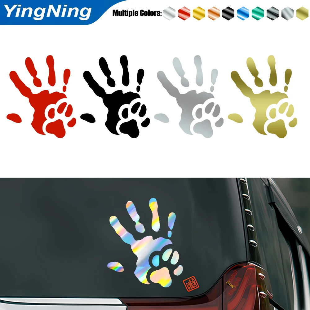 Funny Handprint Dog Paw Print Car Stickers Creative Reflective Decals for Car Truck Window Bumper Waterproof Auto Accessories
Funny Handprint Dog Paw Print Car Stickers Creative Reflective Decals for Car Truck Window Bumper Waterproof Auto Accessories