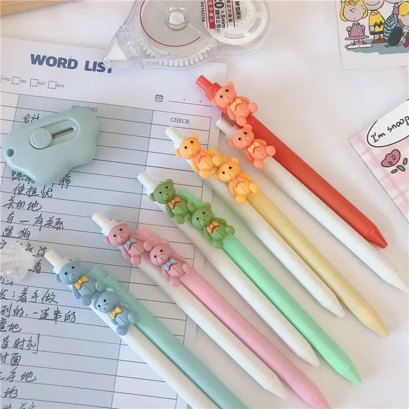 5 PCS/lot Gel Pens Creative bear Neutral Pen Student Writing Office Stationery 0.5mm Black Signature Pen
5 PCS/lot Gel Pens Creative bear Neutral Pen Student Writing Office Stationery 0.5mm Black Signature Pen