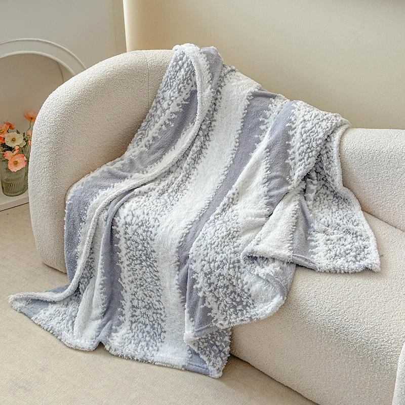2025 new striped blanket small fresh striped wind home fleece blanket cationic jacquard fashion sofa blanket
2025 new striped blanket small fresh striped wind home fleece blanket cationic jacquard fashion sofa blanket