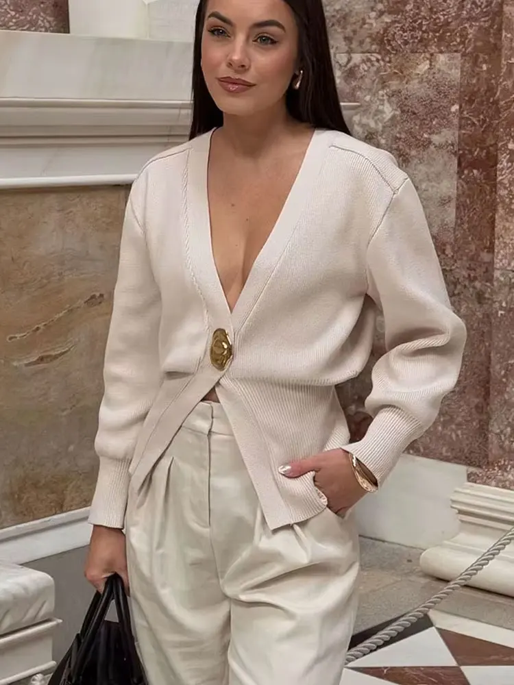 HH женская новая модная элитная куртка с v-образным вырезом, вязаный кардиган с длинными рукавами, женский универсальный элегантный повседневный топ
HH женская новая модная элитная куртка с v-образным вырезом, вязаный кардиган с длинными рукавами, женский универсальный элегантный повседневный топ