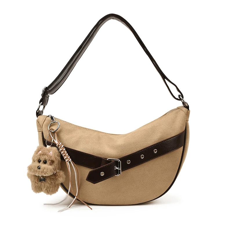 Дизайнерская женская сумка-хобо через плечо 2026 года с уникальной пряжкой, универсальная сумка-кроссбоди из искусственной замши для повседневного использования
Дизайнерская женская сумка-хобо через плечо 2026 года с уникальной пряжкой, универсальная сумка-кроссбоди из искусственной замши для повседневного использования