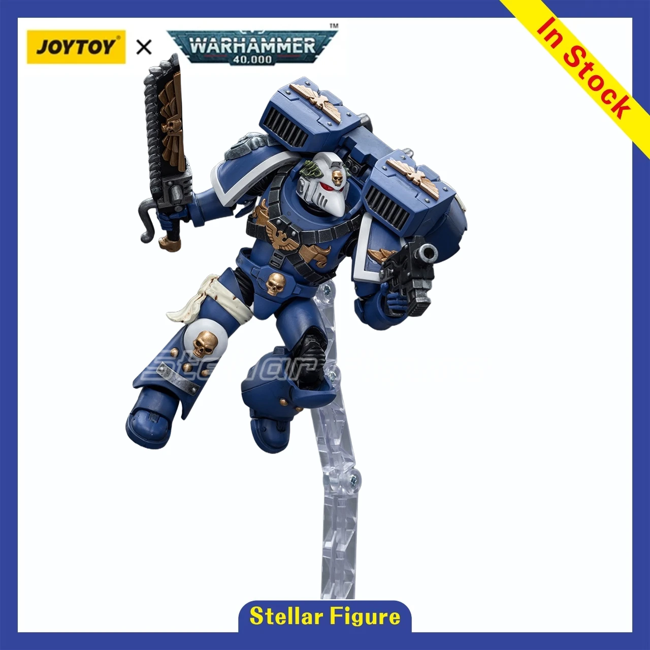 【SF】JOYTOY 1/18 Action Figure Ultramarines Vanguard Veteran with Chainsword and Bolt Pistol Mode Toys Gifts Collection Ornaments
【SF】JOYTOY 1/18 Action Figure Ultramarines Vanguard Veteran with Chainsword and Bolt Pistol Mode Toys Gifts Collection Ornaments