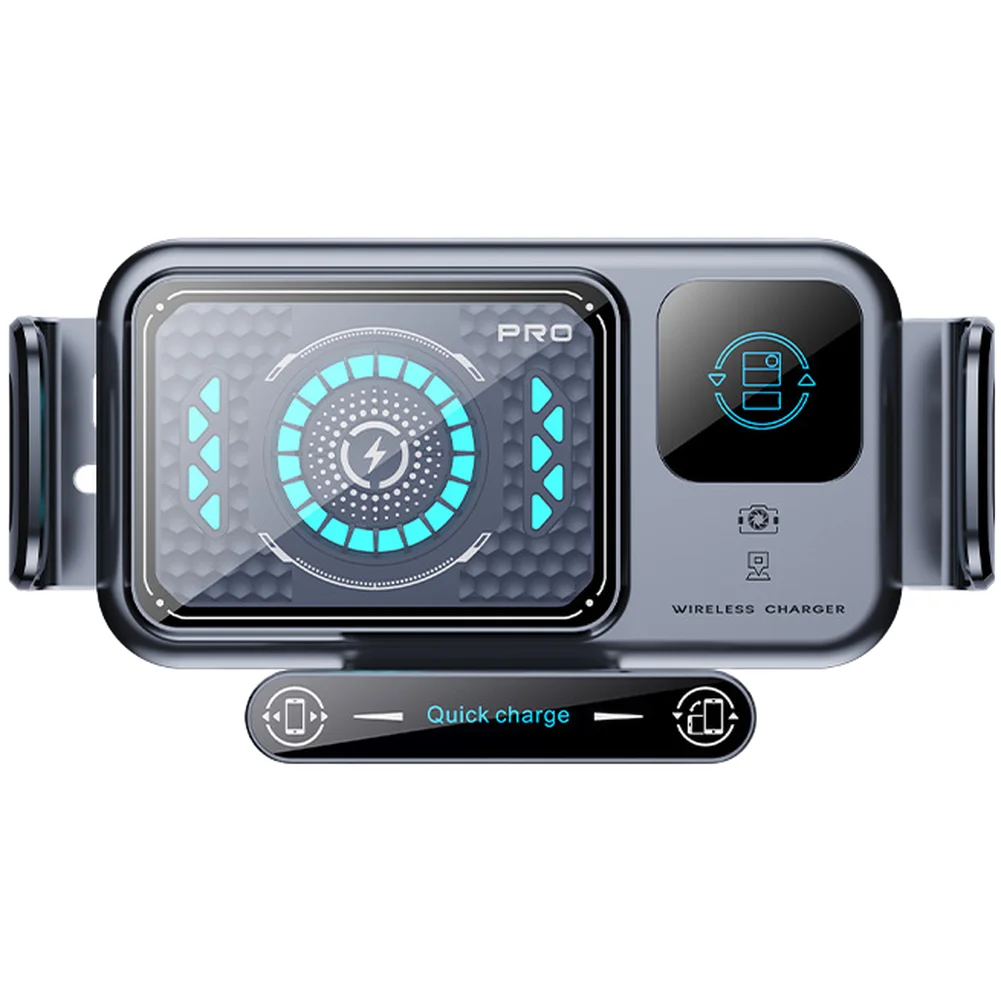 Auto Clamping Wireless Charging Car Phone Holder 15W Fast Charge Multipurpose Compatible with Most Car Air Vents
Auto Clamping Wireless Charging Car Phone Holder 15W Fast Charge Multipurpose Compatible with Most Car Air Vents