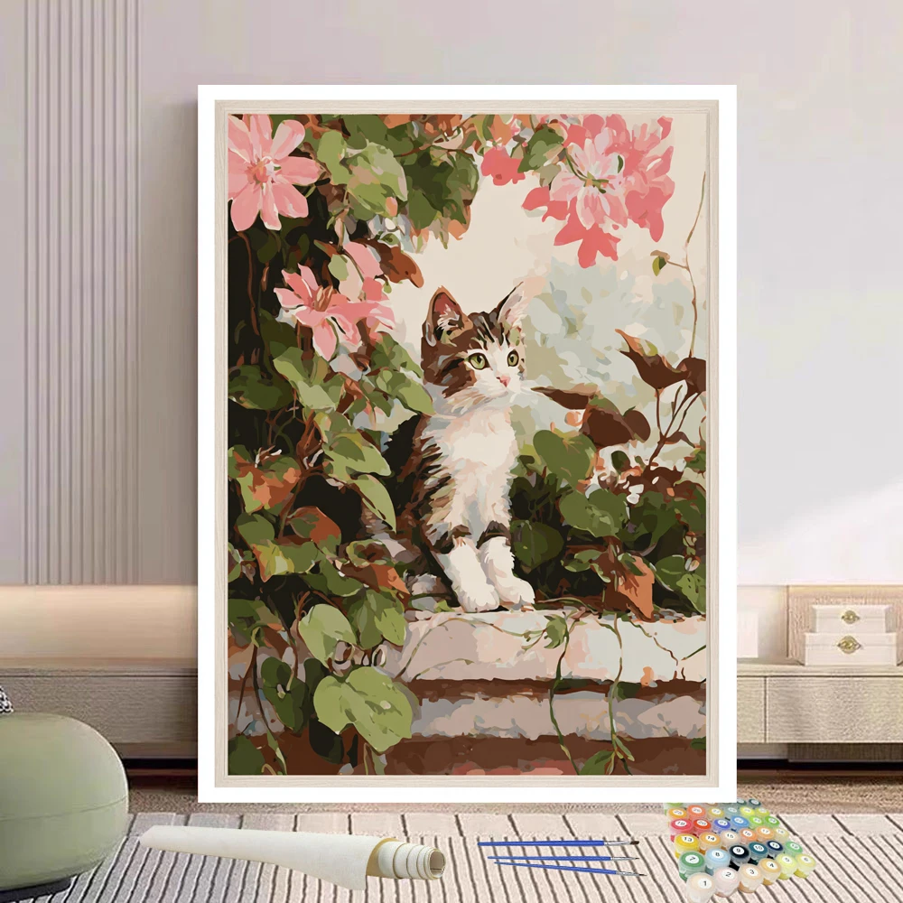 Картина по номерам, кошка на корточках на стене, сделай сам, ручная роспись маслом, холст, раскраска, уникальный подарок, украшение для дома
Картина по номерам, кошка на корточках на стене, сделай сам, ручная роспись маслом, холст, раскраска, уникальный подарок, украшение для дома