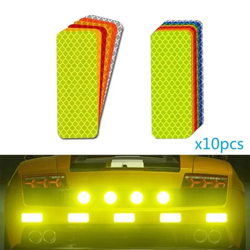 10/20pcs 3*8cm Car Bumper Reflective Stickers Reflective Warning Strip Tape Secure Reflector Stickers Decals Safety Warning
10/20pcs 3*8cm Car Bumper Reflective Stickers Reflective Warning Strip Tape Secure Reflector Stickers Decals Safety Warning