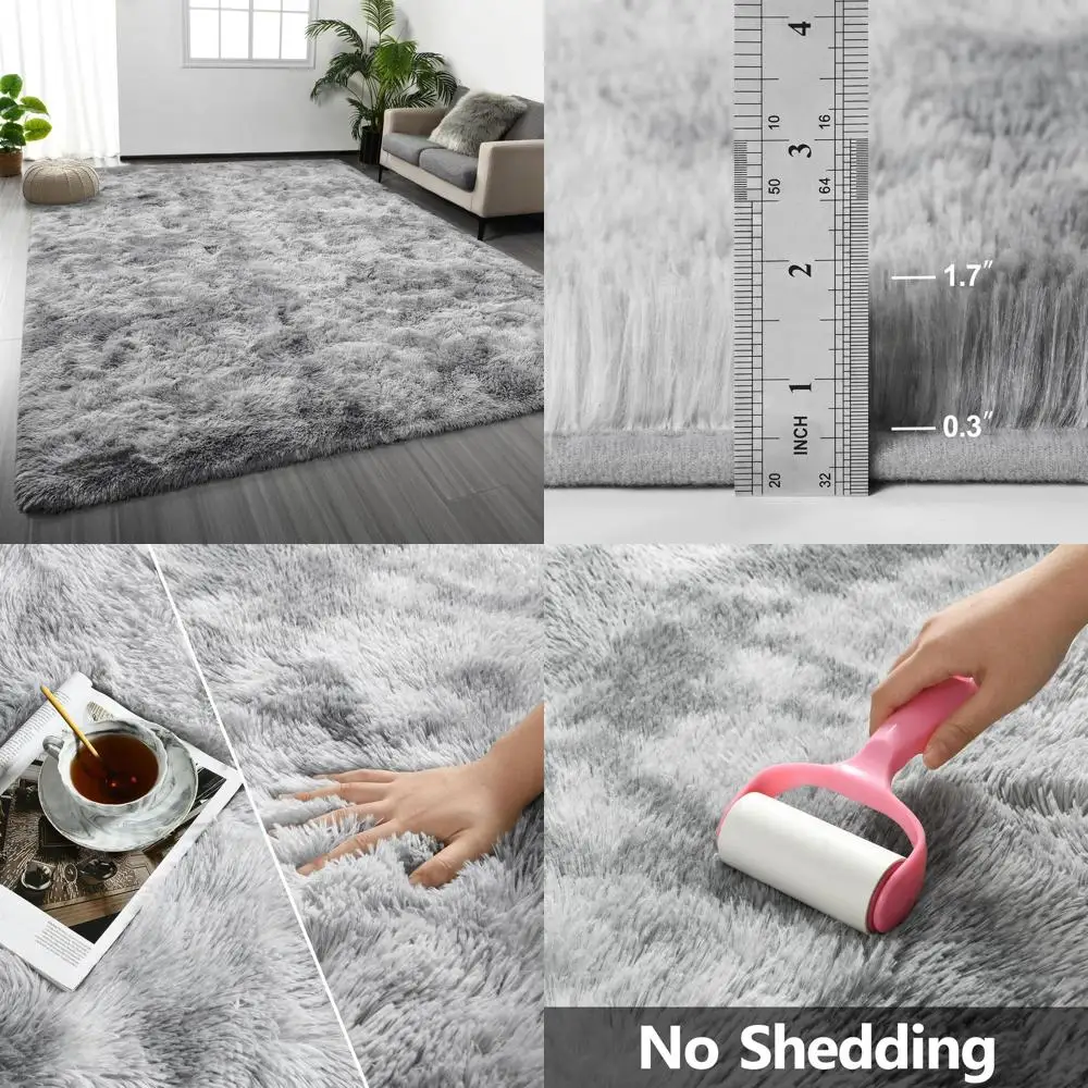 6x9 Tie-Dye Plush Shag Rug, Ultra Soft for Living Room, Bedroom, Nursery, or Kids' Room, Light Grey Indoor Decor
6x9 Tie-Dye Plush Shag Rug, Ultra Soft for Living Room, Bedroom, Nursery, or Kids' Room, Light Grey Indoor Decor