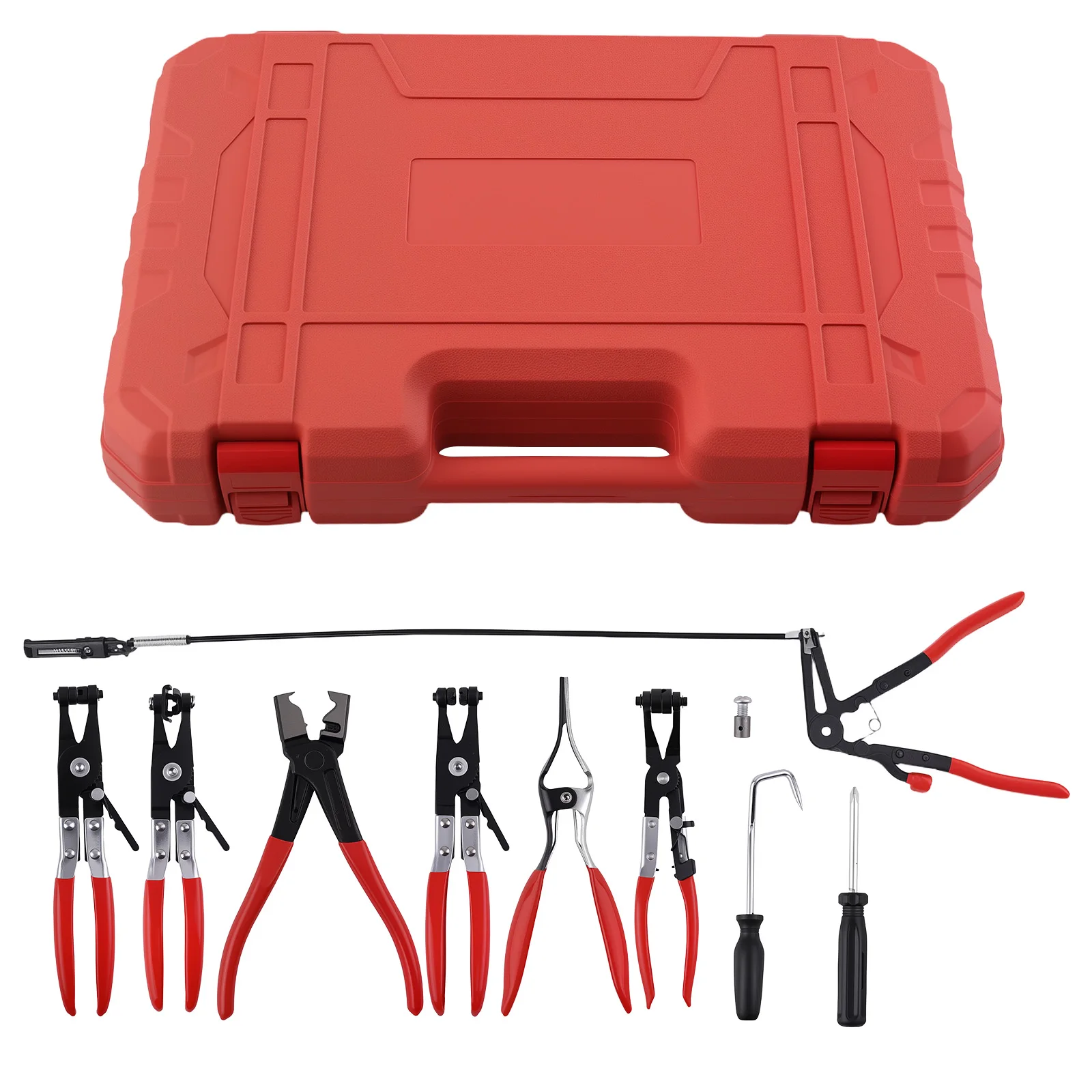 9pcs Wire Long Reach Hose Clamp Pliers Set Fuel Oil Water Hose Auto Tools
9pcs Wire Long Reach Hose Clamp Pliers Set Fuel Oil Water Hose Auto Tools