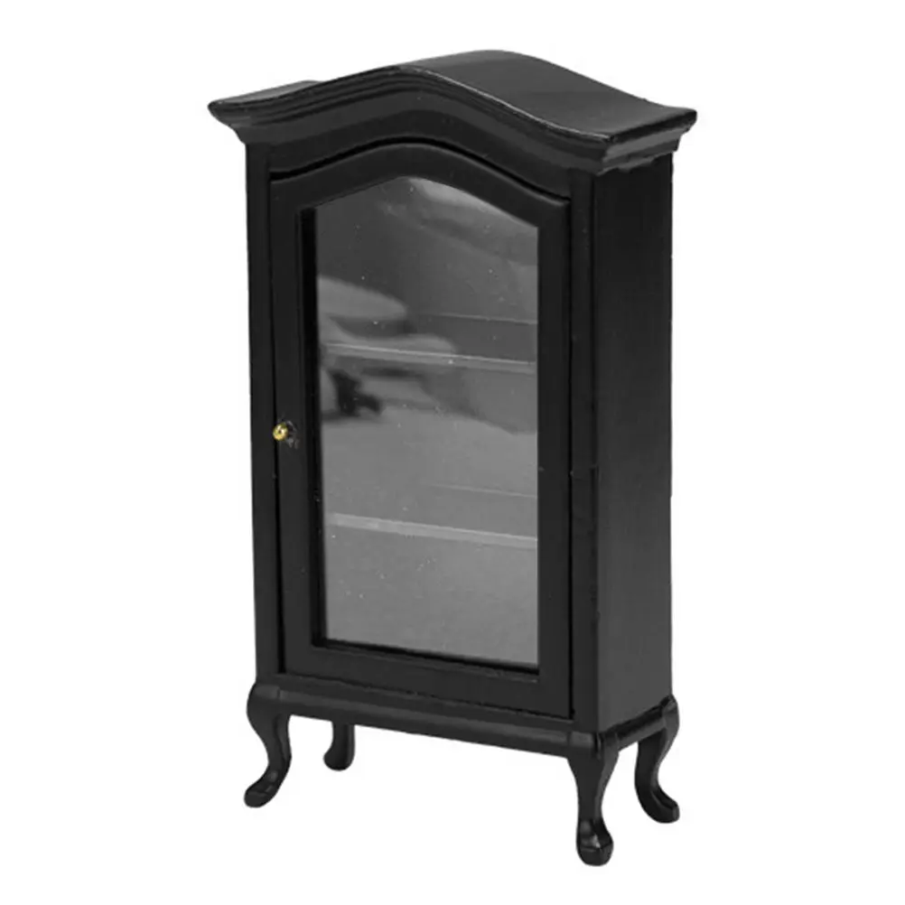 Miniature Furniture Cabinet Black Wooden 1:12 Scale Mini House Accessories Miniature Wooden Display Cabinet for Craft
Miniature Furniture Cabinet Black Wooden 1:12 Scale Mini House Accessories Miniature Wooden Display Cabinet for Craft
