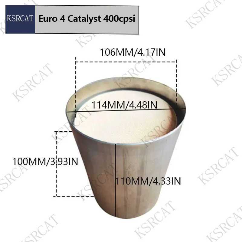 Ceramic Substrate Honeycomb Catalytic 114*110 Euro 4 High Flow Performance Catalytic Converter Cat Catalytic Converter For Cars
Ceramic Substrate Honeycomb Catalytic 114*110 Euro 4 High Flow Performance Catalytic Converter Cat Catalytic Converter For Cars